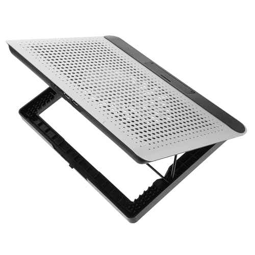 Soporte ergonómico con ventilador ajustable CRAFTHROU para refrigerar laptops de 18 pulgadas