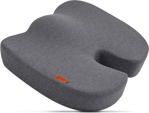 Preisvergleich Produktbild DYNMC you Ergonomisches Sitzkissen [Mittlerer Härtegrade H3] - TÜV Zertifiziert [INNOVATIONSPREIS ERGONOMIE] Für Bürostuhl & Co - Lindert Rückenprobleme, Erhöht Sitzkomfort, Entlastet das Steißbein