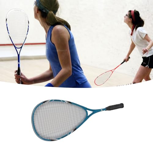 Raquete de Squash, Leve e Superdimensionada Com Cordas Transparentes Pré-tensionada Raquete Superdim