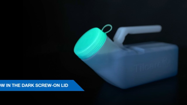 Orinatoio Portatile Uomo Tilcare - Catino Da Letto 1000mL Con Coperchio Fluorescente - Foto 4