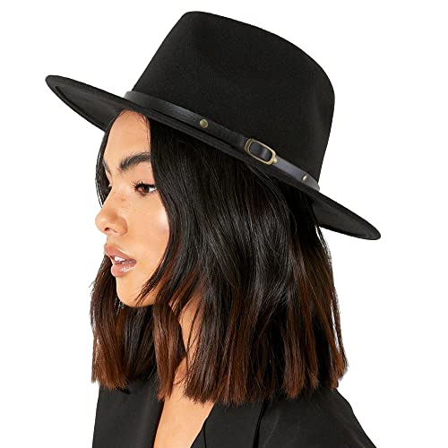 Fedora chapeau en feutre de qualité supérieure pour femme