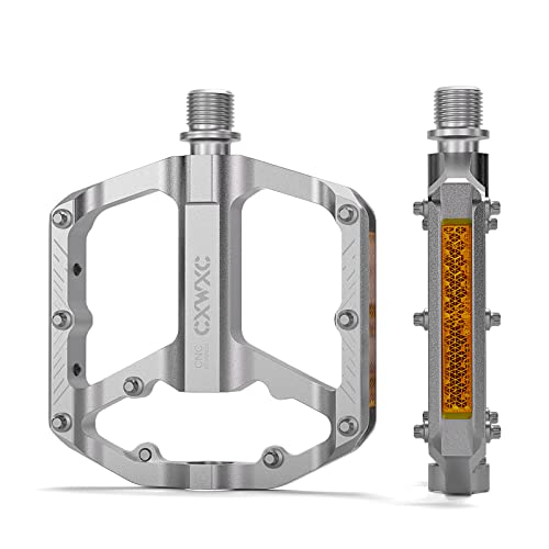 Pédales de vélo plateforme antidérapante en aluminium pour cyclisme