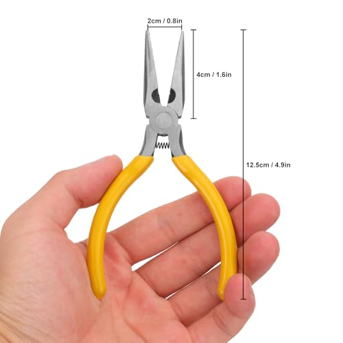 Biugaaufai 15 Pack Mini Needle Nose Pliers, 5 Inch Thin Needle Nose Pliers, Small Spring Loaded Nose Pliers for Precision Crafting, Jewelry Making & More by Biugaaufai - Image 2