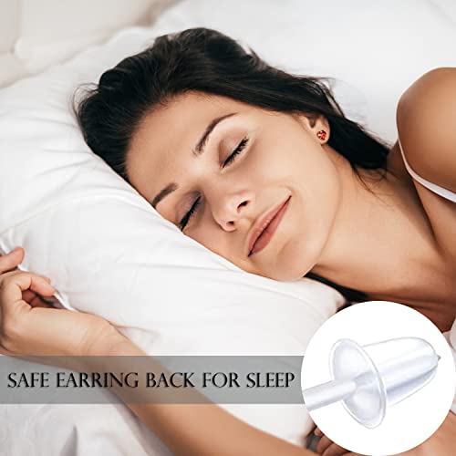 14Pairs Clear Plastic CZ Studs Earrings for Women Colorful Acrylic Post Hypoallergenic Stud Earring Set CZ Rhinestone Ear Studs Piercing Retainers4