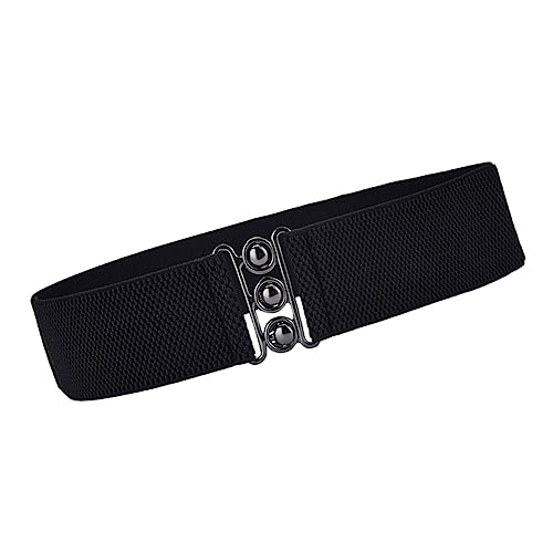 Didiseaon Elastic Wide Waistband Cummerbund for Women with Fastener Stretchy Waist Belt for Dresses Stylish Accessory for Ladies and Comfortable and Decorative