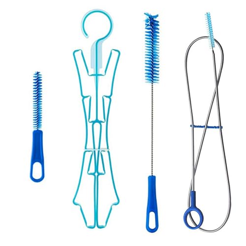 Kit de limpieza de vejiga de agua, juego de cepillos limpiadores de tubos 4 en 1, kit de limpieza de vejiga de agua multifunción, kit de limpieza portátil 4 en 1, kit de limpieza de tubo de vejiga de