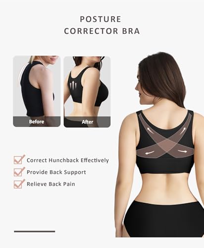Image of FeelinGirl Arm Shaper for Women Post Surgery Arm Lipo Compression Sleeves Slimming Arm Faja Front Closure Shapewear Bra