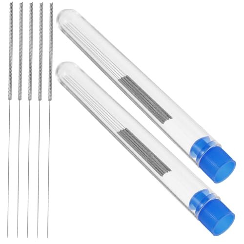 Gatuida 25pcs Printer Nozzle Cleaning Needles Filament Hardened Steel Nozzle for Printer