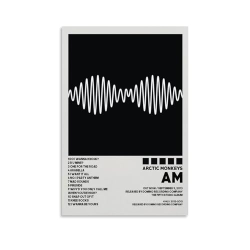 GAOSHI Arctic Poster Monkeys Am Poster Album Cover Posters all Art Canvas Gift For Friend Bed Room Living Room Decor Modern Aesthetic12x18inch(30x45cm) Unframe-style-1
