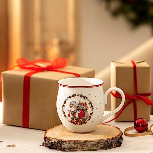 Villeroy & Boch - Toy's Delight Becher mit Henkel Santa und Engel 390 ml Bunt Mikrowellensicher, Weihnachtsgeschirr, Kaffeetasse… – Ansicht 6