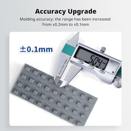 Image of ANYCUBIC Upgraded Standard 3D Printer Resin, 405nm SLA Fast UV-Curing Resin, High Precision & Rapid Photopolymer for 8K Capable LCD /DLP /SLA 3D Printing (HD Grey, 1000g)