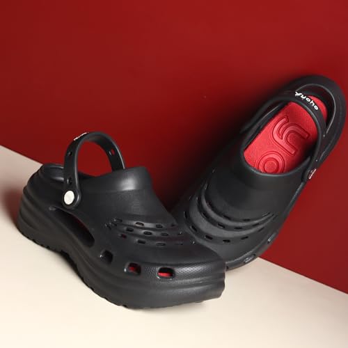 Image of YOHO High Heel Clogs for Women | Waterproof Monsoon Footwear & Rainy Sandals | Lightweight Cushioned Chappal
