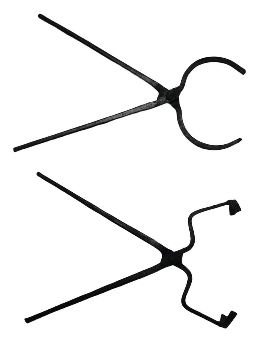 Pinzas de crisol de 6 kg para derretir metal, con pinzas de elevación y pinzas de vertido, mandíbulas de 4.3 pulgadas, 19 pulgadas de longitud, color negro