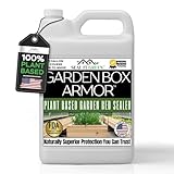 Garden Box Sealer | FDA Food Contact Safe Plant-Based Wood Sealant for Raised Bed, Planter & Pet House. Protects All Wood Types from Water & Weather Damage |