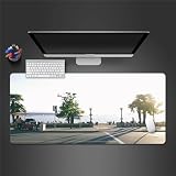 Paisaje Urbano Alfombrilla de Ratón,XXL 1000x500x3mm Grande Mouse Pad,Base de Goma Antideslizante,Superficie Tela Fina,Mejora la precisión y la Velocidad Adecuada para Jugadores,PC y portátil