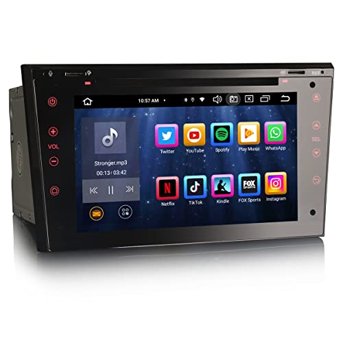 Erisin 8-Core 4GB+64GB Android 12 Autoradio per Opel Astra H Antara Corsa C/D Vivaro Zafira Vectra Meriva Signum Combo 7" Schermo Tattile Supporta GPS Navigatore CarPlay Android Auto DAB+ Bluetooth