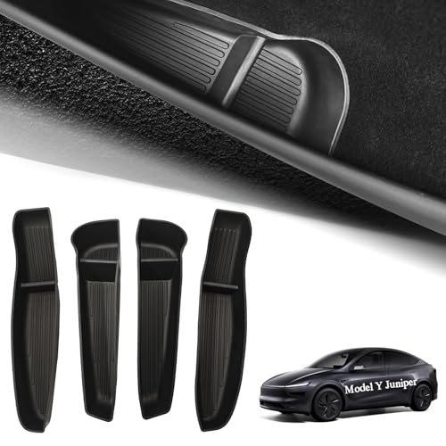Plateaux de rangement intérieurs de porte Tesla Model Y Juniper haut de gamme pour l'avant arrière