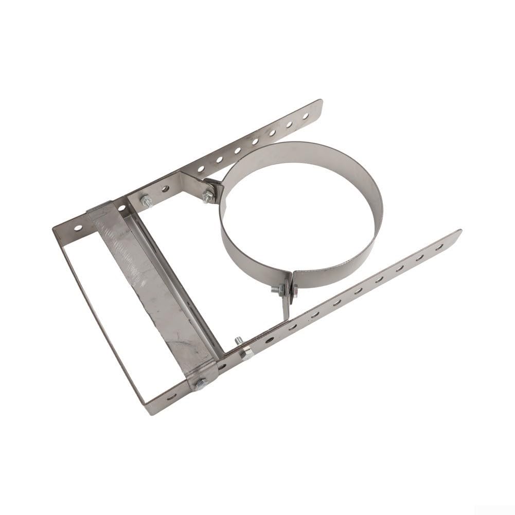 Staffa Muro Canna Fumaria 150mm per spessore 1.8mm Staffa Muro(200 Long)