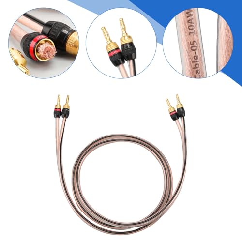 Conjunto de cables altavoz M-JP10 1.5 m con conectores chapados en oro miniatura 6