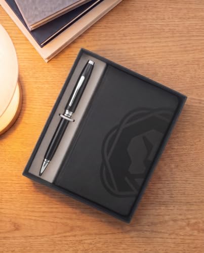 Image of Cross Gift Set |Coventry Black Lacquer BP with A6 Notebook Black | Premium Pen Gift Sets