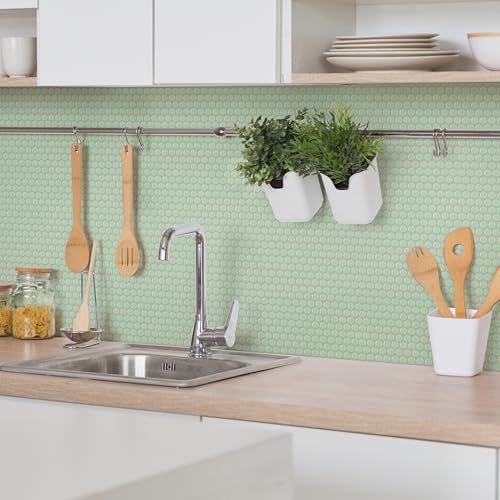 Merola Metro Penny Matte Green 6″x6″ Porcelain Tile Sample