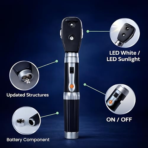 Image of MCP Ophthalmoscope OP-10 for eye, Portable Handheld Direct Ophthalmoscope 5 different Apertures with Storage Box