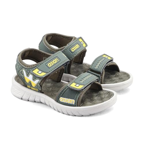 Image of ASIAN Virat Junior-11 Sports Sandals | Soft Cushion Comfort, Adjustable Velcro Fit, Lightweight & Durable | Outdoor Play Sandals for Boys & Girls