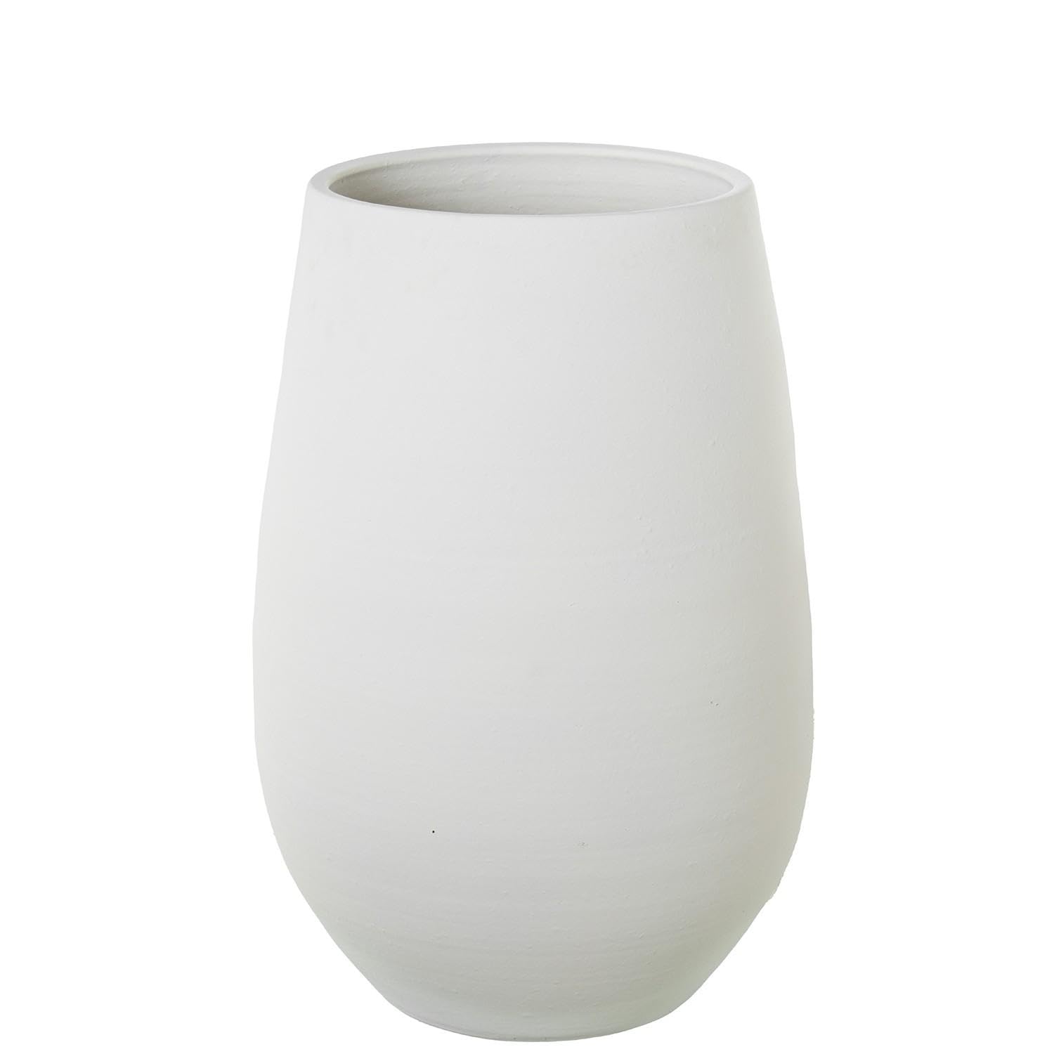 Vase de sol en céramique blanc mat grand vase hauteur 60 cm