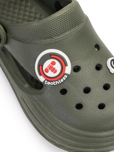 Image of toothless Kids Boys Green Grey Clogs