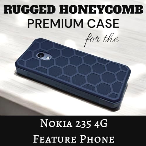 Image of ZAOMA Back Case TPU Cover Compatible for Nokia 235 4G 2024 DS - Model NO. : TA-1616 Rugged Case (Pack of 2) (NK2354G RUGBLUE)