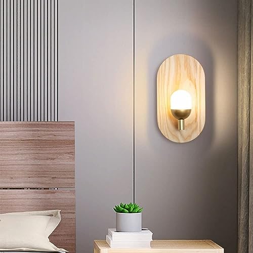HAZARA lámpara de pared moderna estilo casa de campo con luz regulable 4