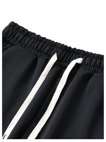 Floerns Men's 2 Pcs Graphic Print Drawstring Waist Active Jogger Sweatpants3