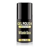 Base Amazing 5ml - CON VITAMINAS - esmalte permanente o semipermanente - Protege la uña del daño de los esmaltes - Blucc Style