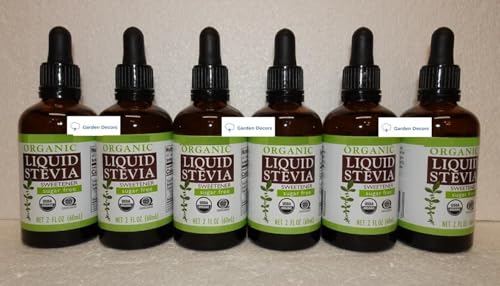 Trader Joe Organic Liquid Stevia Sweetener Sugar Free 2fl oz 60ml (6 Bottles)