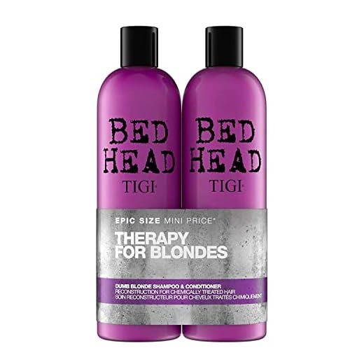 TIGI Bed Head Dumb Blonde Shampoo and Reconstructor Conditioner Duo - 25.36oz each