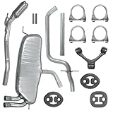 Pots d'echappement en tôle double aluminisée de la plus haute qualité du fabricant ALLEMAND THYSSEN KRUPP STEEL AG, ce qui garantit leur longue durée de vie et leur résistance à la corrosion. Pots d'echappement fabriqués avec les meilleurs matériaux - résistant aux gaz d'échappement et aux températures, permettant de conserver le son du moteur comme dans le pot d'echappement d'origine. Aucun problème avec les inspections dans toute l'UE et les voyages à l'étranger - les pots d'echappement ont des homologations et des certificats TÜV