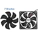 DORHEA 4PCS 12025 Fan 120x120x25mm DC 5V 120mm x 25mm USB Brushless Cooling PC Fan, Replacement Ball Bearing 120mm 4.72in Fan for Cooling DIY PC Computer Case Fan - USB