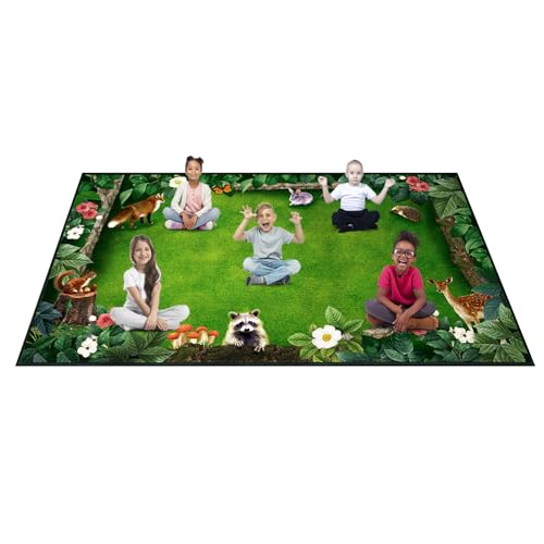 Tapete Forest Classroom 7'6" x 13' Verde Jungle miniatura 7