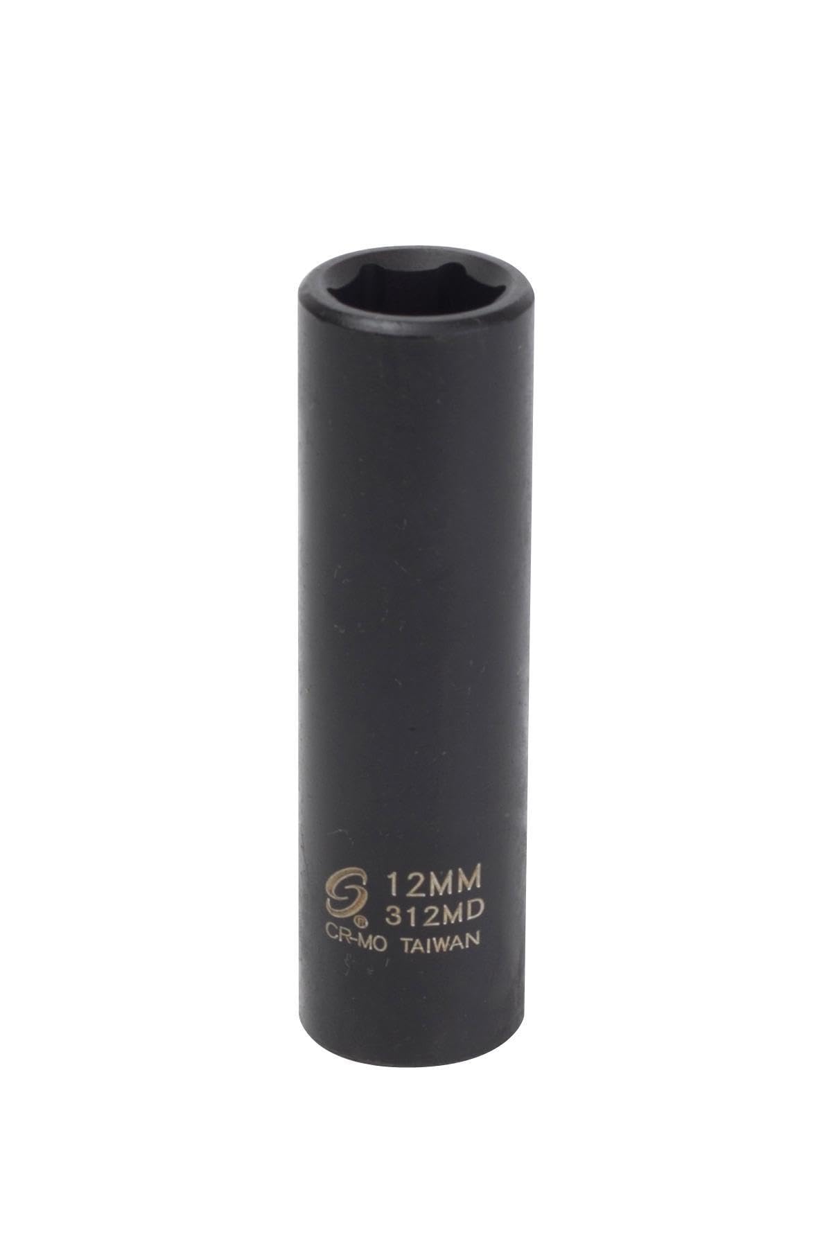 Sunex 312Md 3/8-Inch Drive 12-Mm Deep Impact Socket