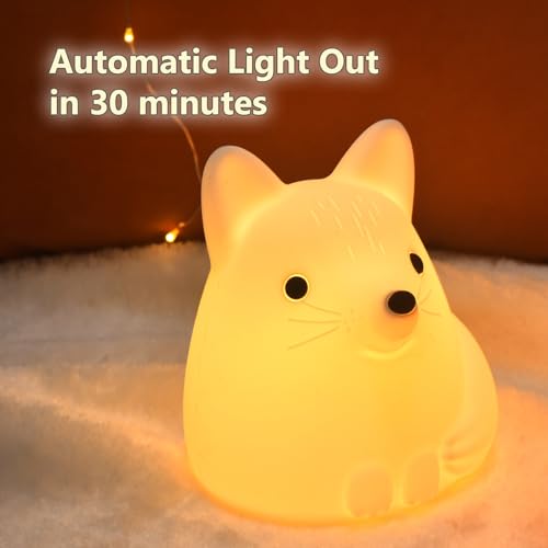 Lámpara de noche de silicona TriPro Fox para habitación infantil miniatura 4