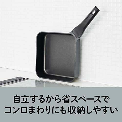 スマートフライパン sutto(スット) 24㎝ BK ドウシシャ