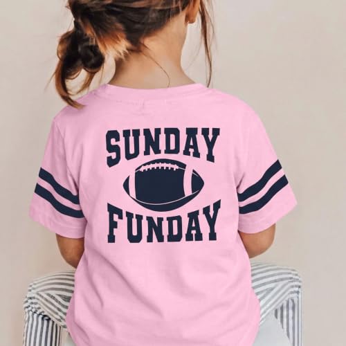 Image of Toddler Football Sister Shirt Baby Girl Game Day Tee Sports Fans 2-8T