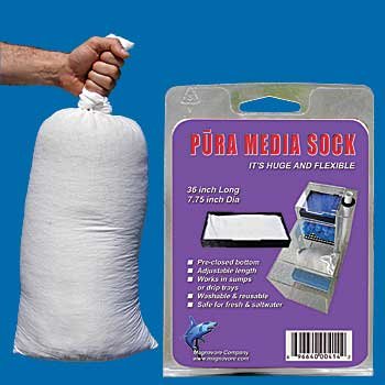 Pura (Magnavore) APU00415 Media Sock with Closed Bottom Filter Media for Aquarium, 7-3/4 by 36-Inch