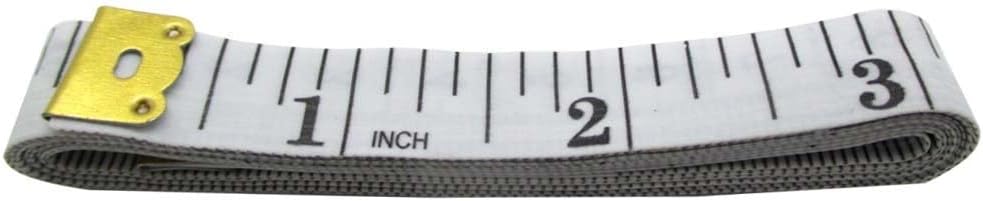 Gadgetime USA Measuring Tape - Body & Fabric Measure Tape for Sewing, Seamstress, Tailor, Cloth, Waist, Crafting, Fitness, Dual Sided Multipurpose Metric Tape- 60 inches - White - Pack of 1