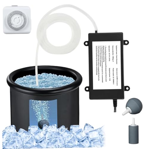 AZIDWERYQ Generador de ozono para bañera de inmersión fría, generador de ozono de 1000 MG/H, Agua para Mantener Limpia la bañera de Hielo o la de hidromasaje