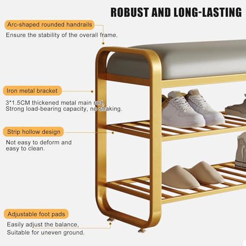 Petit banc d'entrée pour ranger les chaussures et optimiser les petits espaces - 4