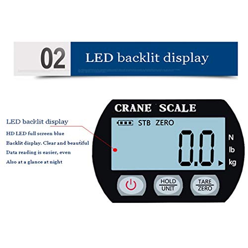 Mini balance de grue 300 kg LCD : la solution pour peser facilement les charges lourdes