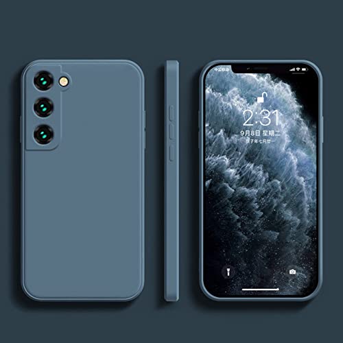 Coque de téléphone en silicone liquide gris pour Samsung A53 5G