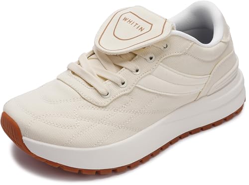 WHITIN Women's Wide Toe Box Walking Shoes with Cushion...