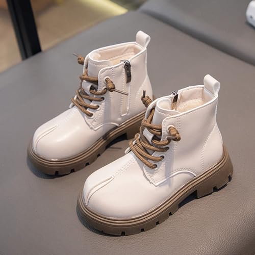 Gilrs Combat Boots Lace up Closed Round Toe Short Booties Fashion Non Slip Lace up Outdoor Work Winter Snow Boots4